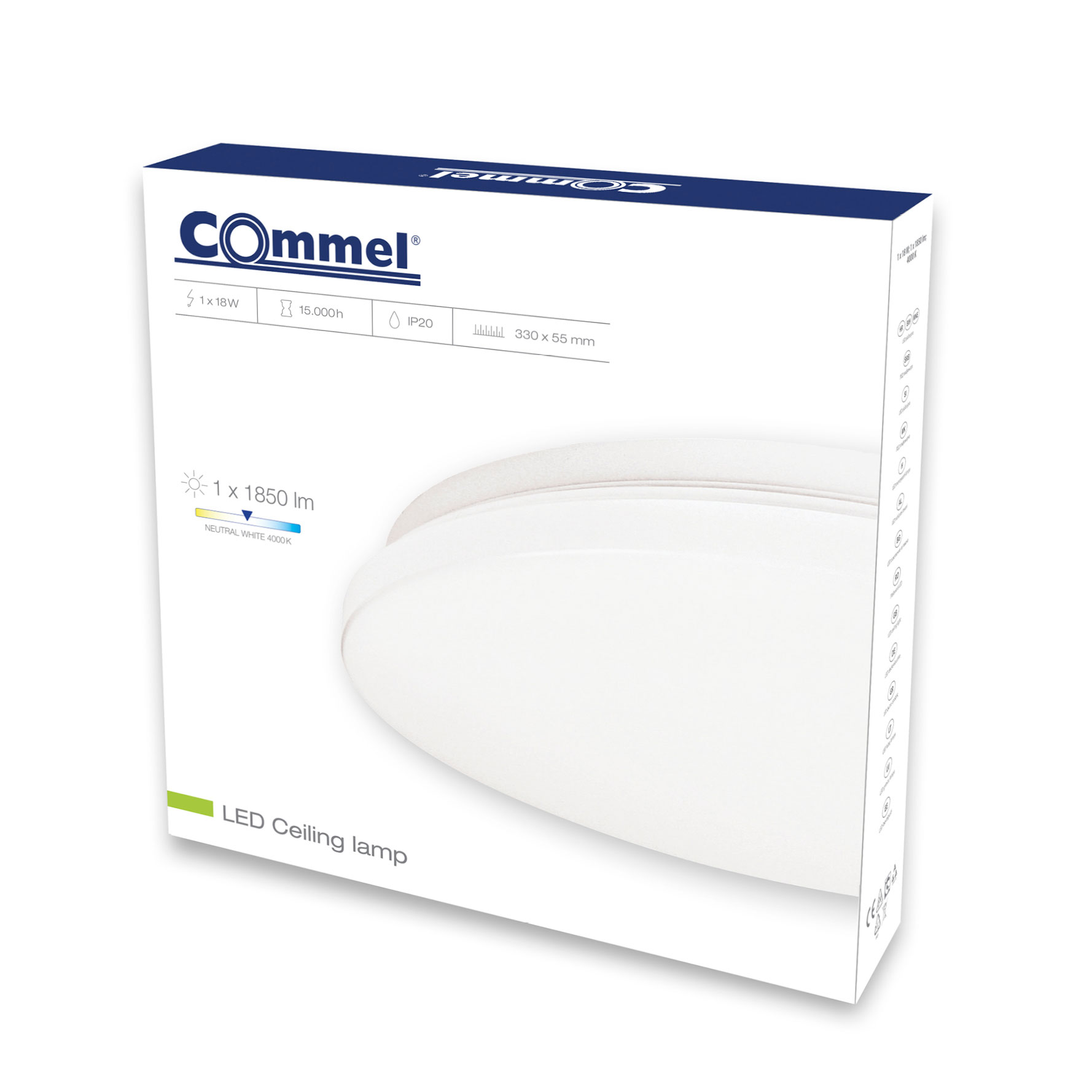 COMMEL LED plafonjera 18W, 4000K, 1850lm 407-126 - Slika 2