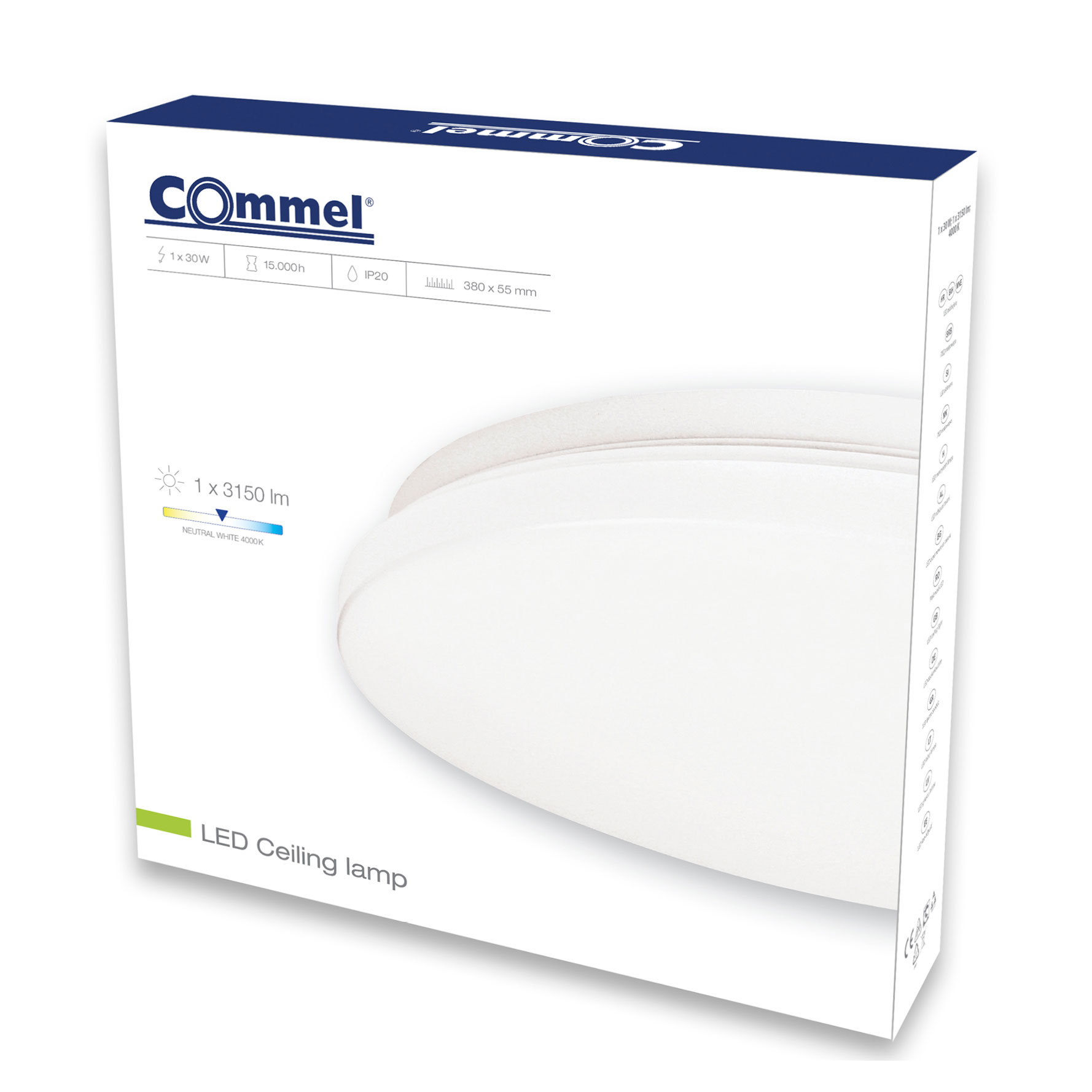 COMMEL LED plafonjera 30W, 4000K, 3150lm 407-128 - Slika 2