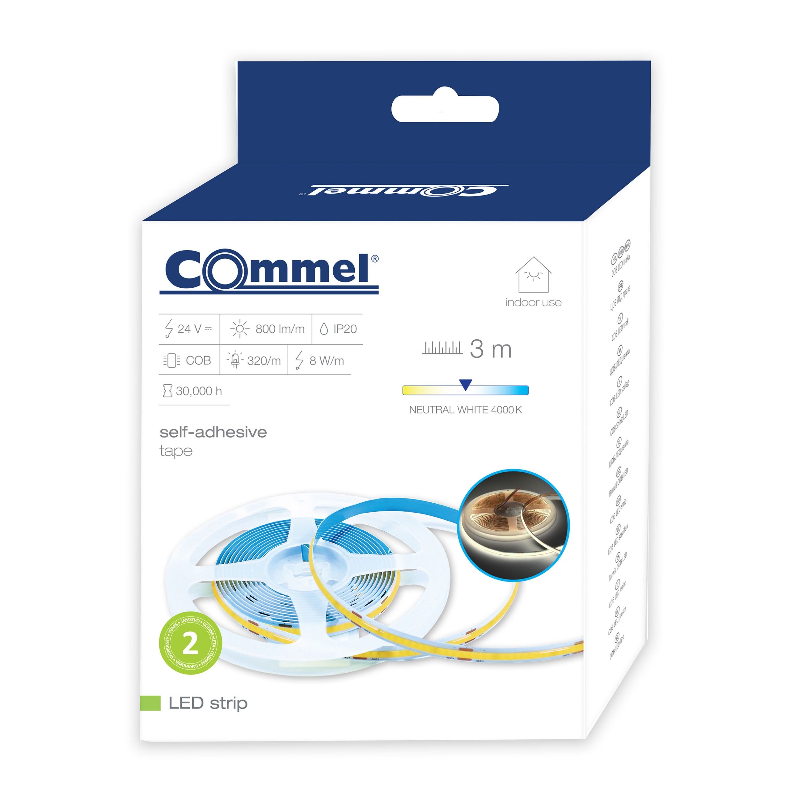 COMMEL LED traka 3m COB 4000K samoljepiva 405-163 - Slika 4