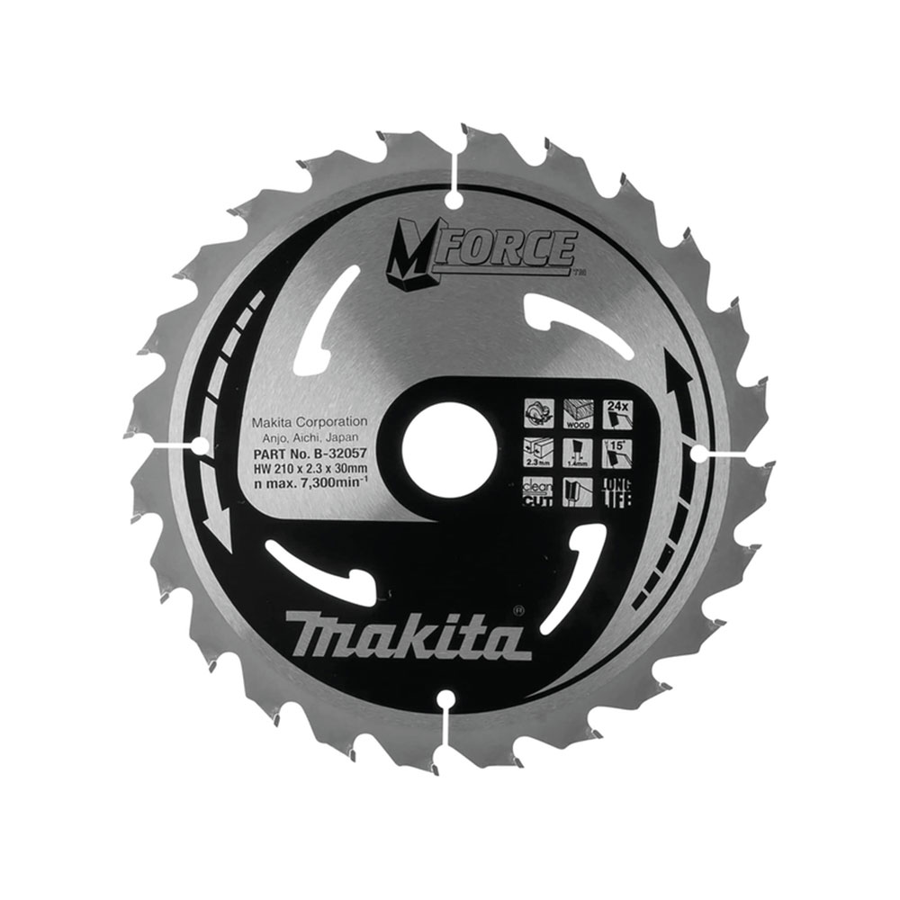 MAKITA list kružne pile za drvo 210x1,4x30/20/15,88 mm, 24Z, MForce B-32057