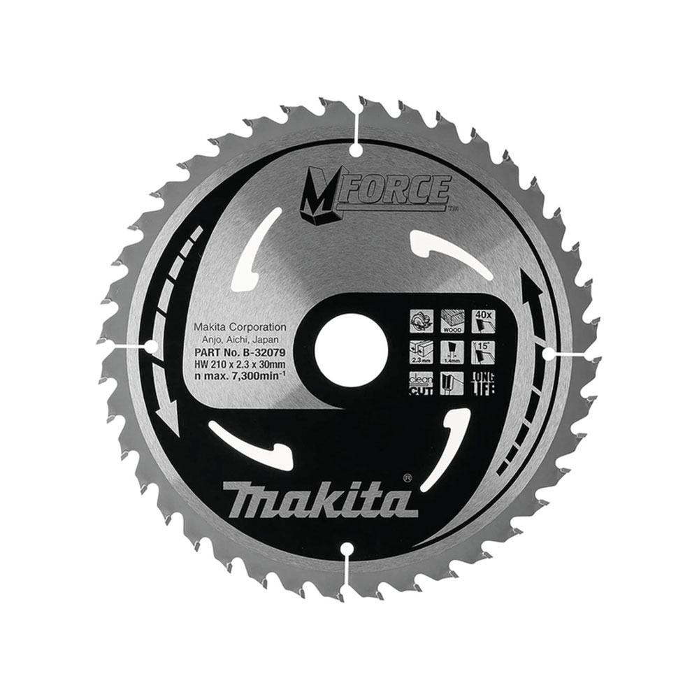 MAKITA list kružne pile za drvo 210x30x2,30 mm, 40Z, MForce B-32079