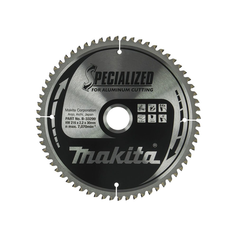 MAKITA list kružne pile za aluminij 216x30x2,2 mm, 64Z, Specialized B-33299