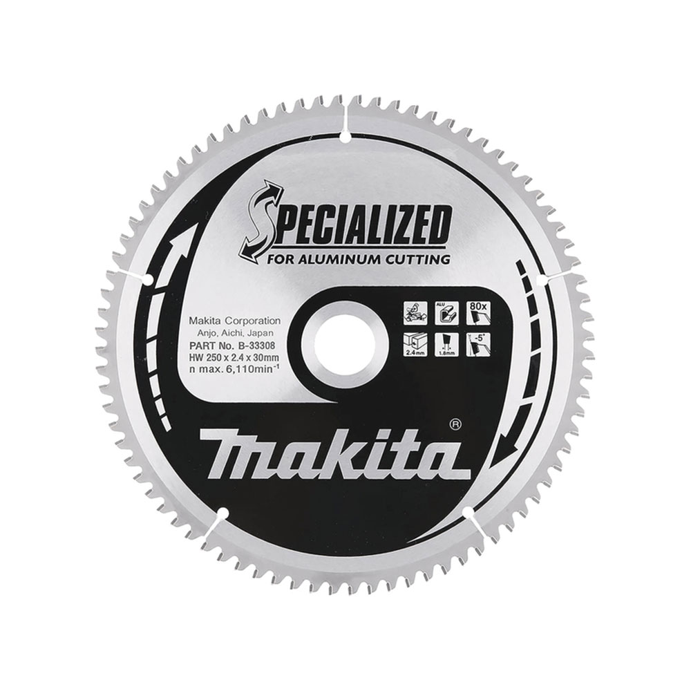MAKITA list kružne pile za aluminij 250x30x2,4 mm, 80Z, Specialized B-33308