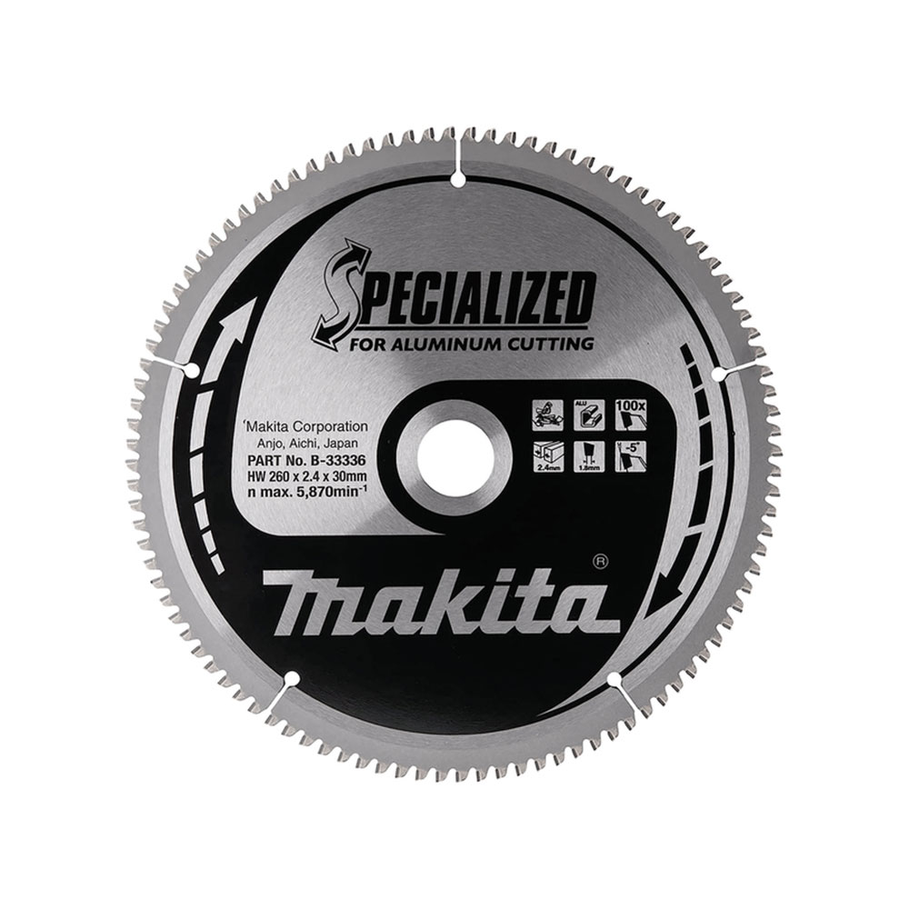 MAKITA list kružne pile za aluminij 260x30x2,4 mm, 100Z, Specialized B-33336