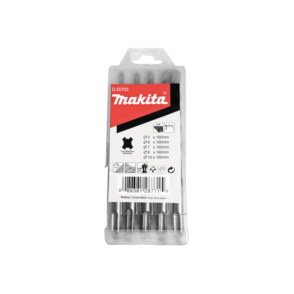 MAKITA set SDS-Plus svrdala 5-10 mm 5 dj. D-20703