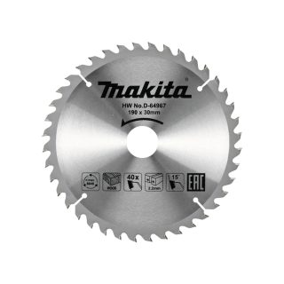 MAKITA list kružne pile za drvo 190x2,2x30 mm, 40Z, D-64967