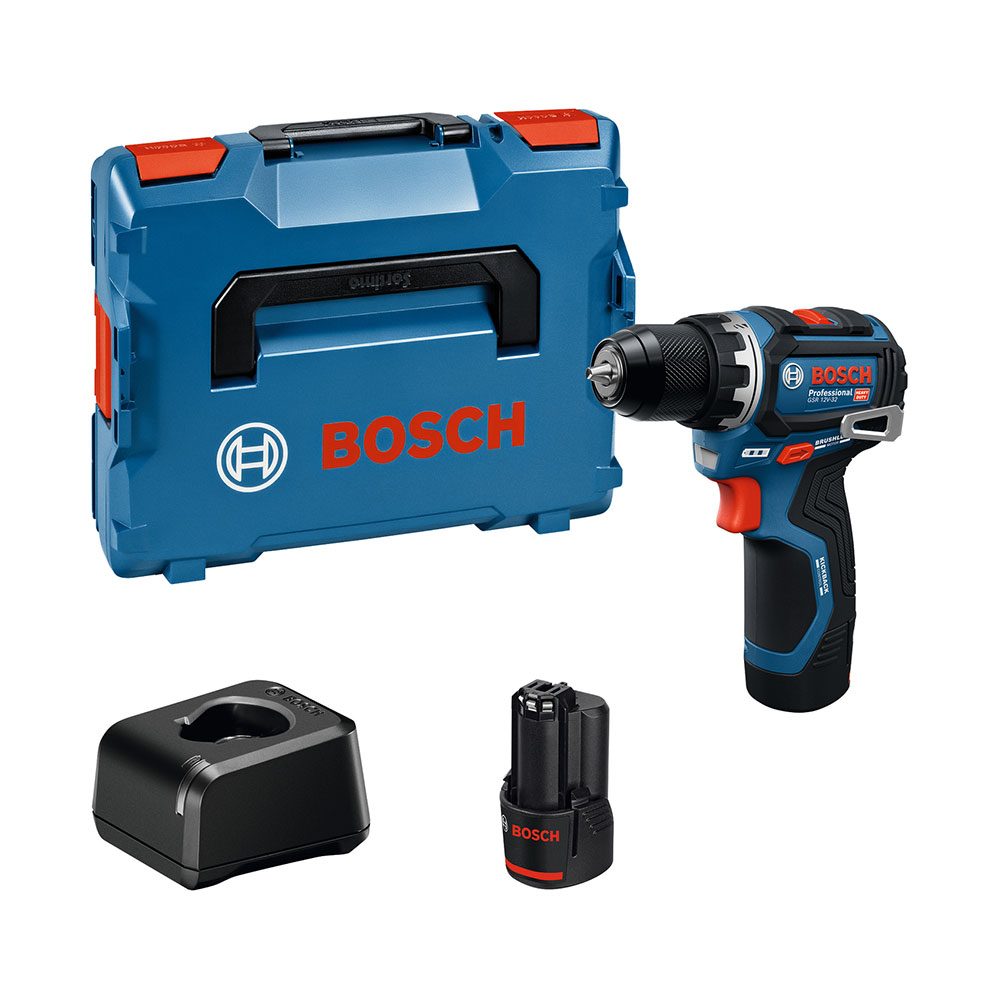 BOSCH aku bušilica GSR 12V-32 2xAku 12V 2,0Ah L-Boxx