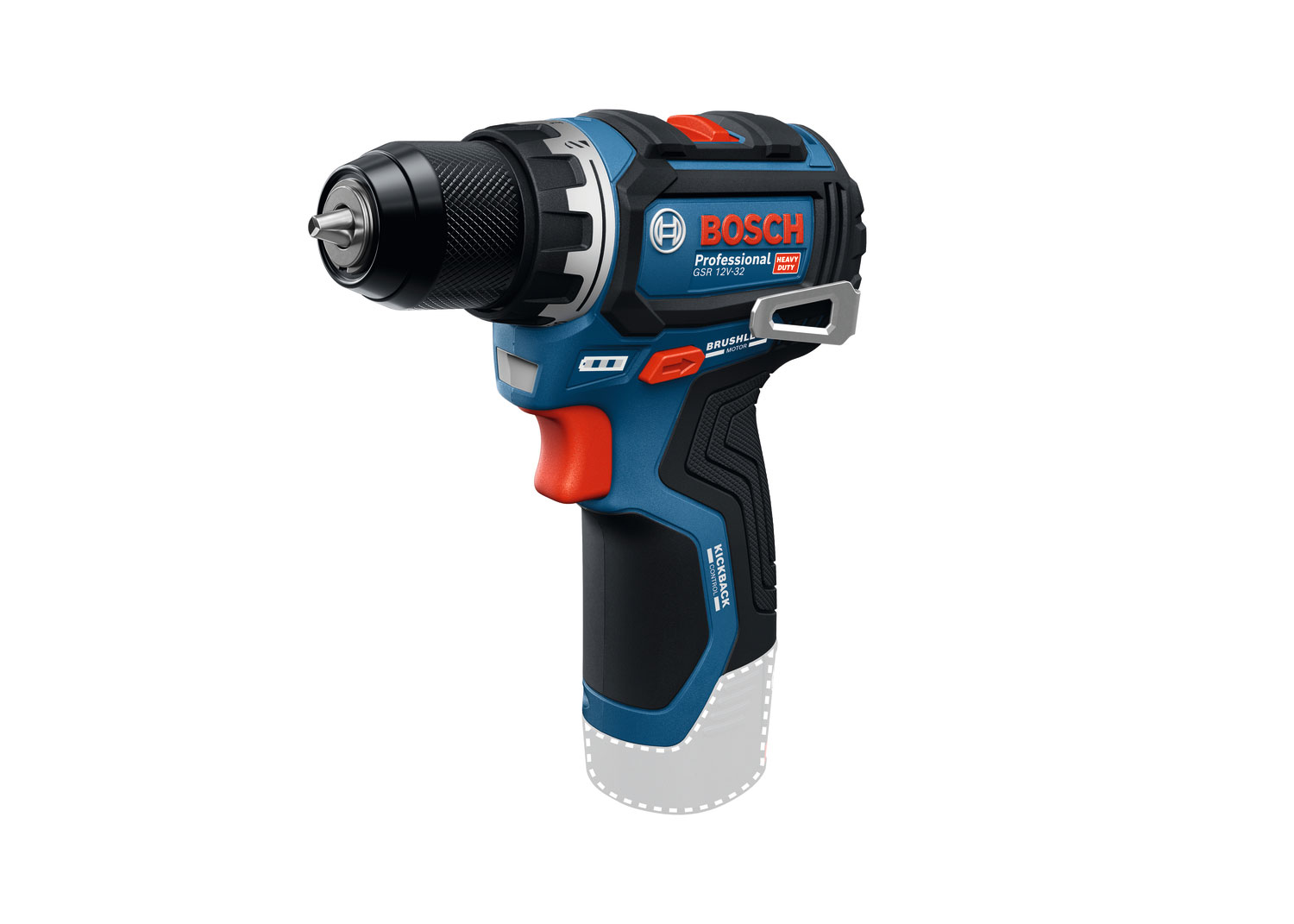 BOSCH aku bušilica GSR 12V-32 2xAku 12V 2,0Ah + 36 dj. set pribora torba - Slika 2