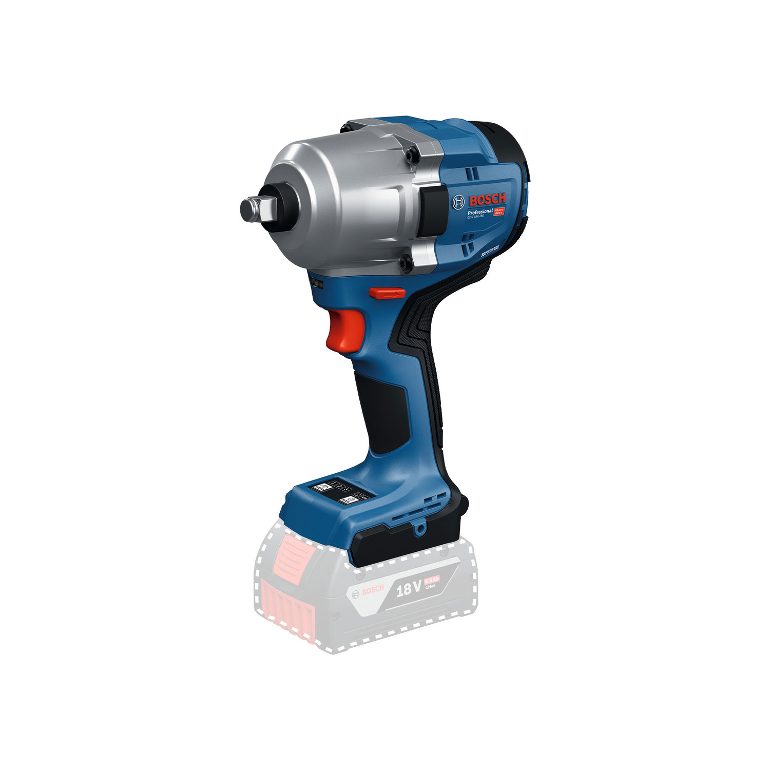 BOSCH aku udarni stezač GDS 18V-780 18V bez baterije L-Boxx - Slika 2