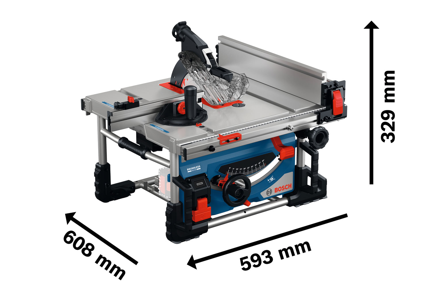 BOSCH aku stolna kružna pila GTS 18V-70 18V bez baterije - Slika 2