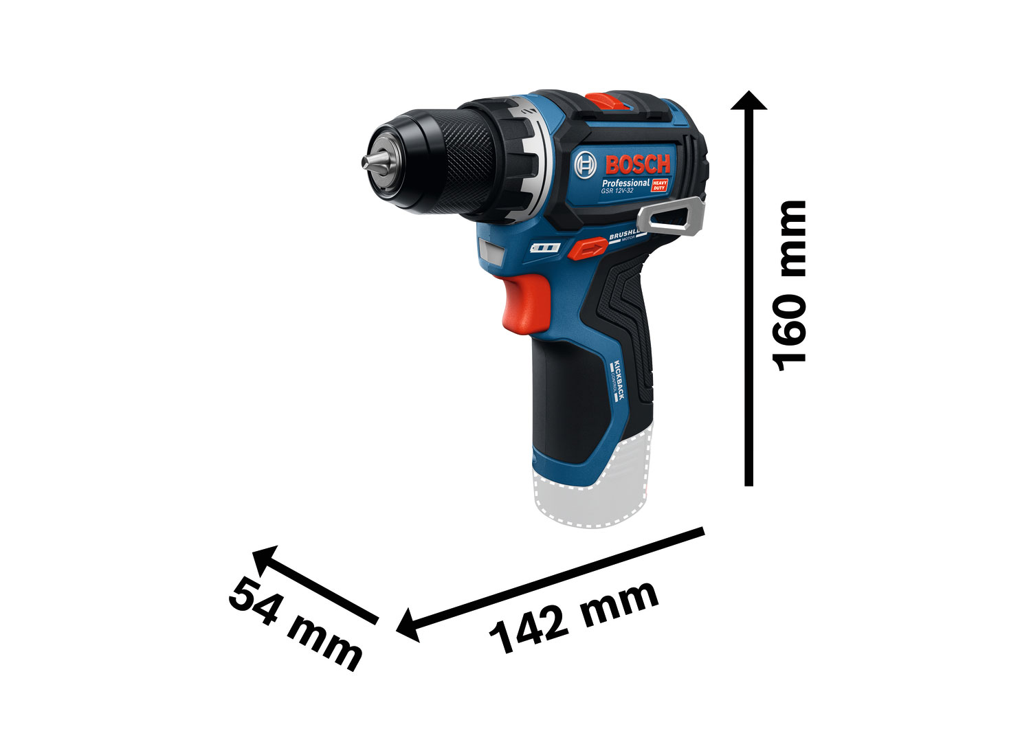 BOSCH aku bušilica GSR 12V-32 2xAku 12V 2,0Ah torba - Slika 3