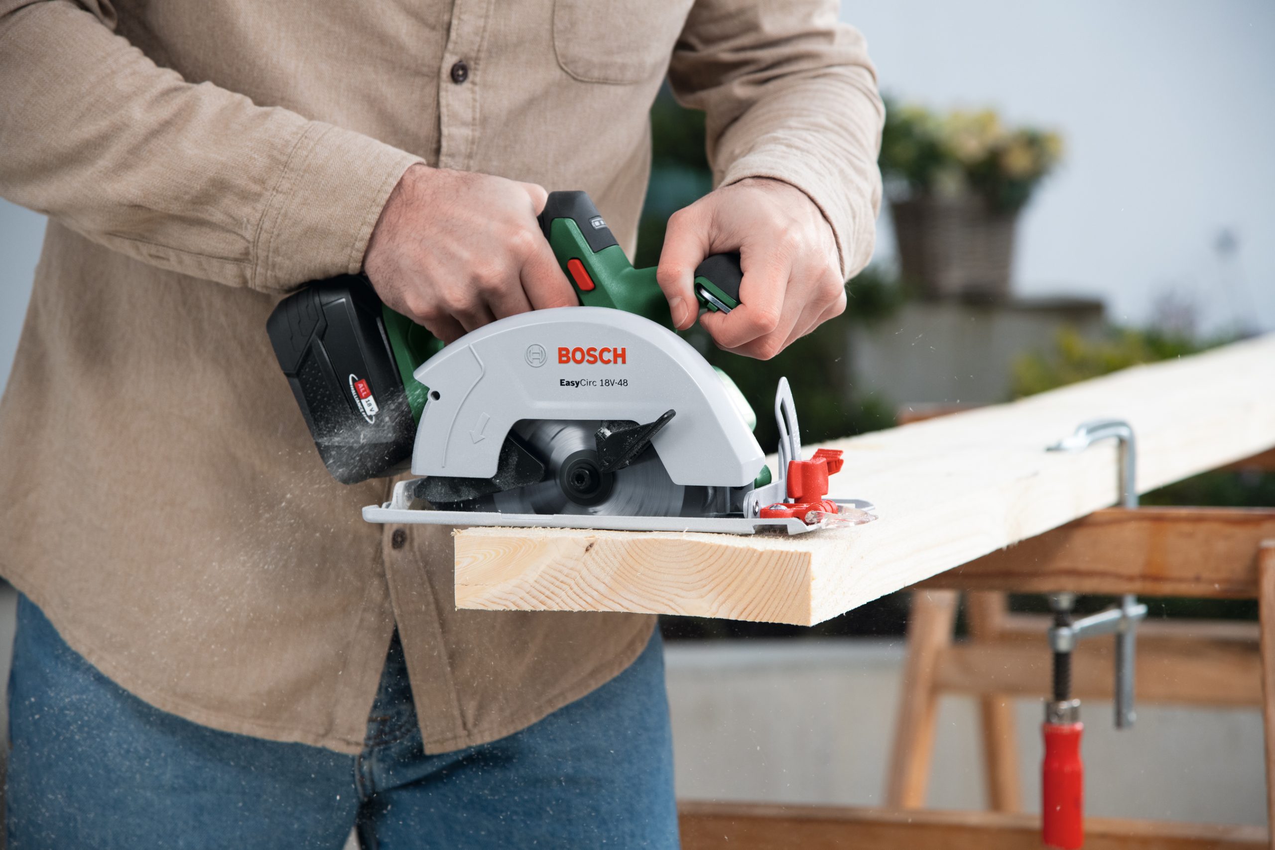 BOSCH aku ručna kružna pila EasyCirc 18V-48 18V bez baterije - Slika 5