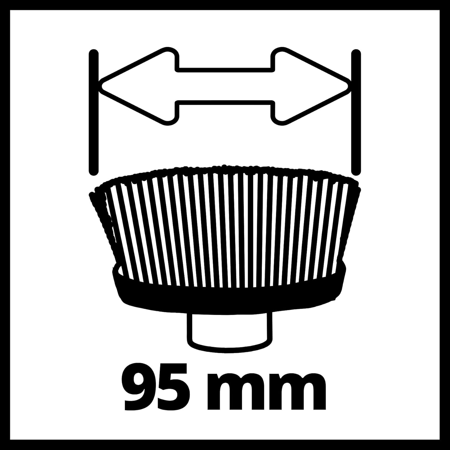 EINHELL mjedena žičana četka ULTRA 95/25 za PICOBELLA 18/90 - Slika 2
