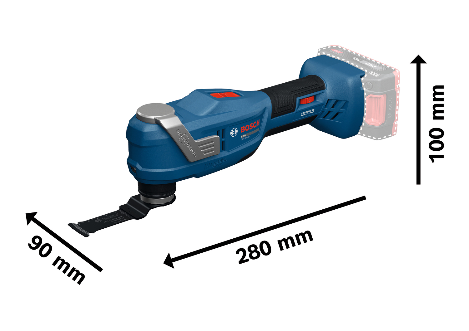 BOSCH aku višenamjenski alat GOP 18V-30 18V bez baterije - Slika 2