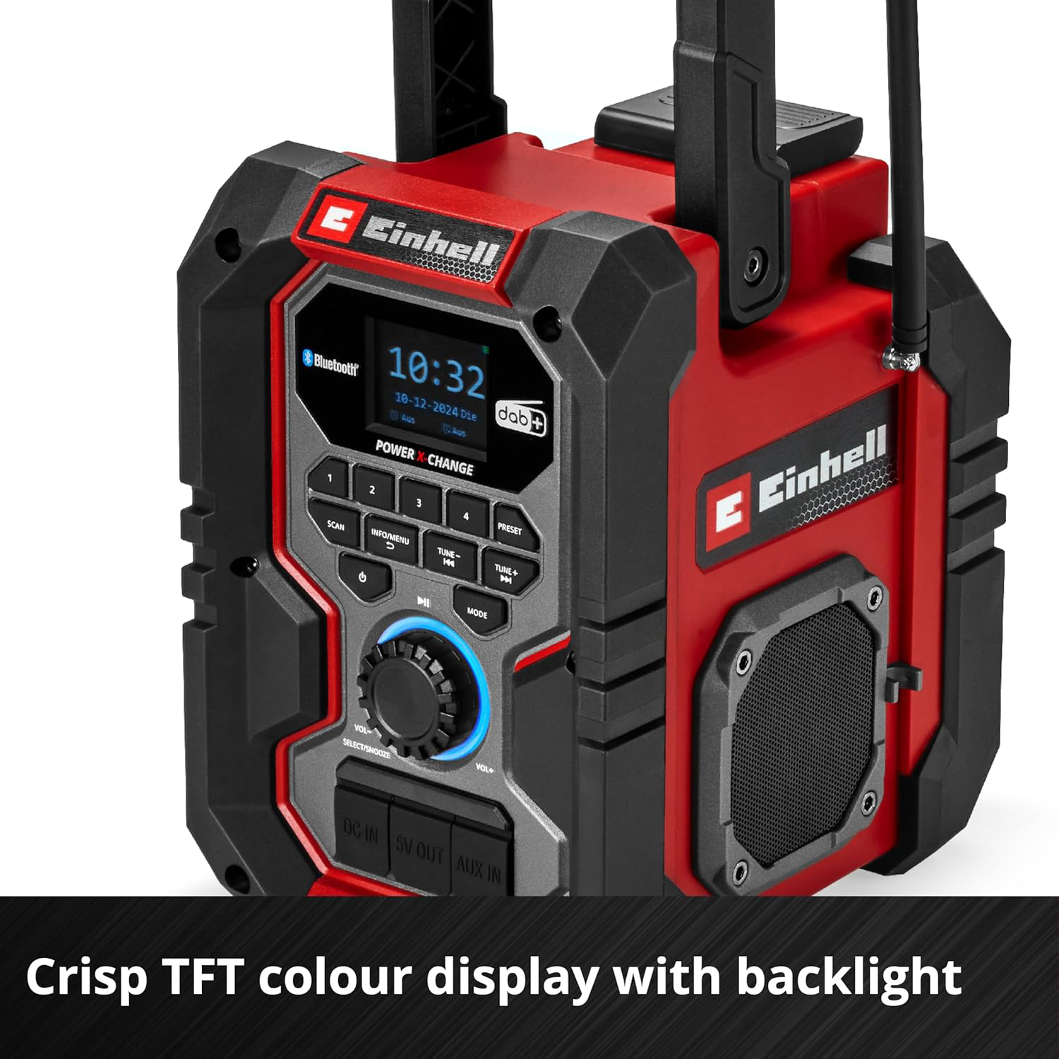 EINHELL aku bluetooth radio TE-CR 18 Li DAB+/FM/BT PXC 18V bez baterije - Slika 3