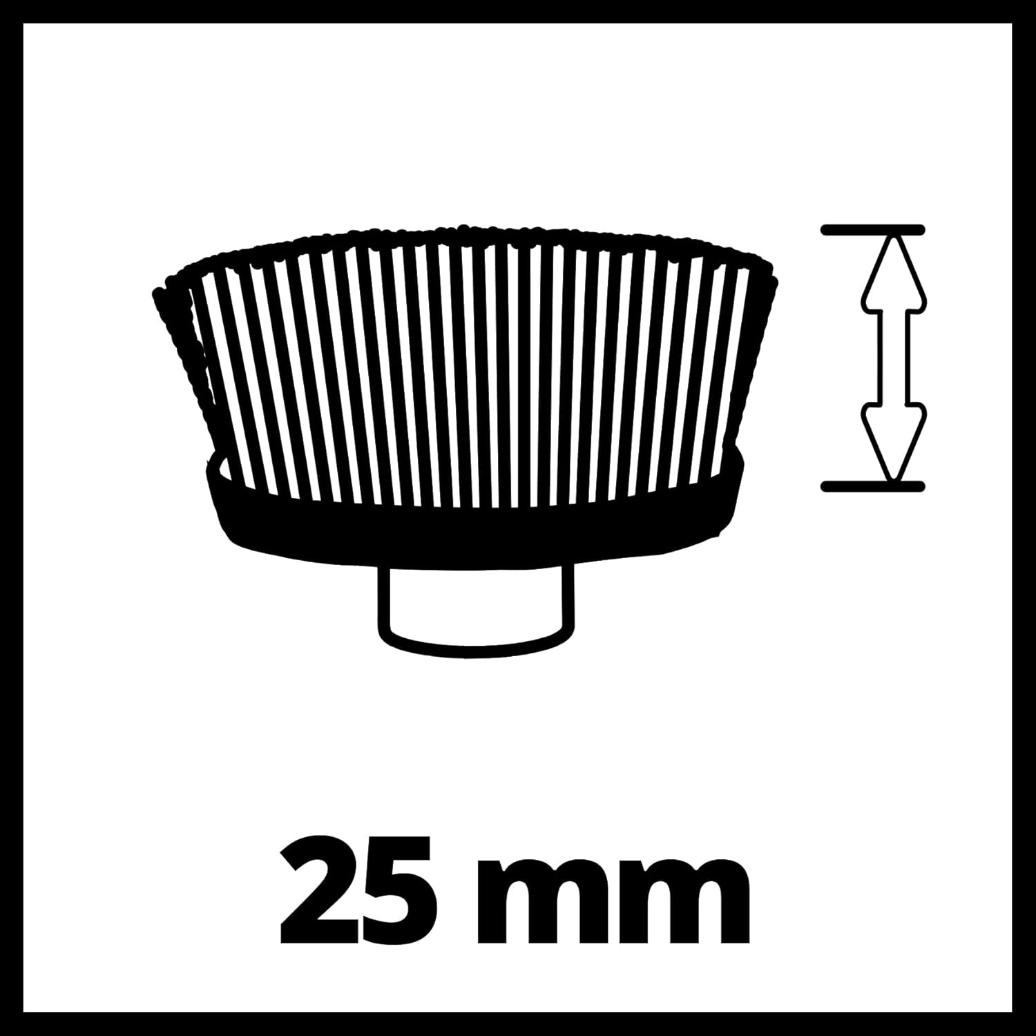EINHELL mjedena žičana četka ULTRA 95/25 za PICOBELLA 18/90 - Slika 3