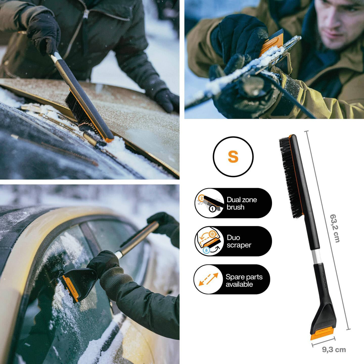 FISKARS strugač leda i snijega za autostakla 660mm Plus 1078495 - Slika 5