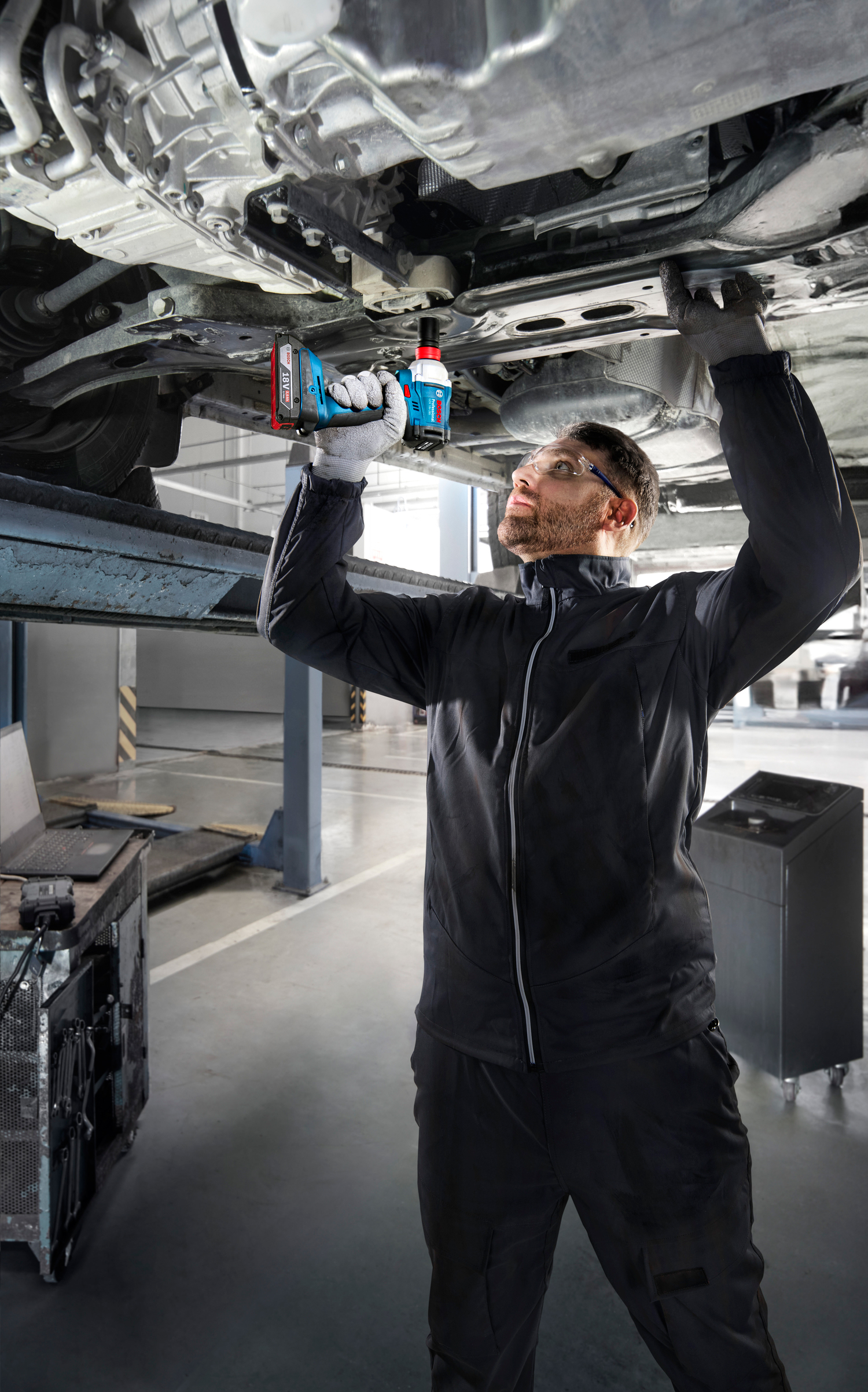 BOSCH aku udarni stezač/odvijač GDX 18V-285 bez baterije L-Boxx - Slika 4