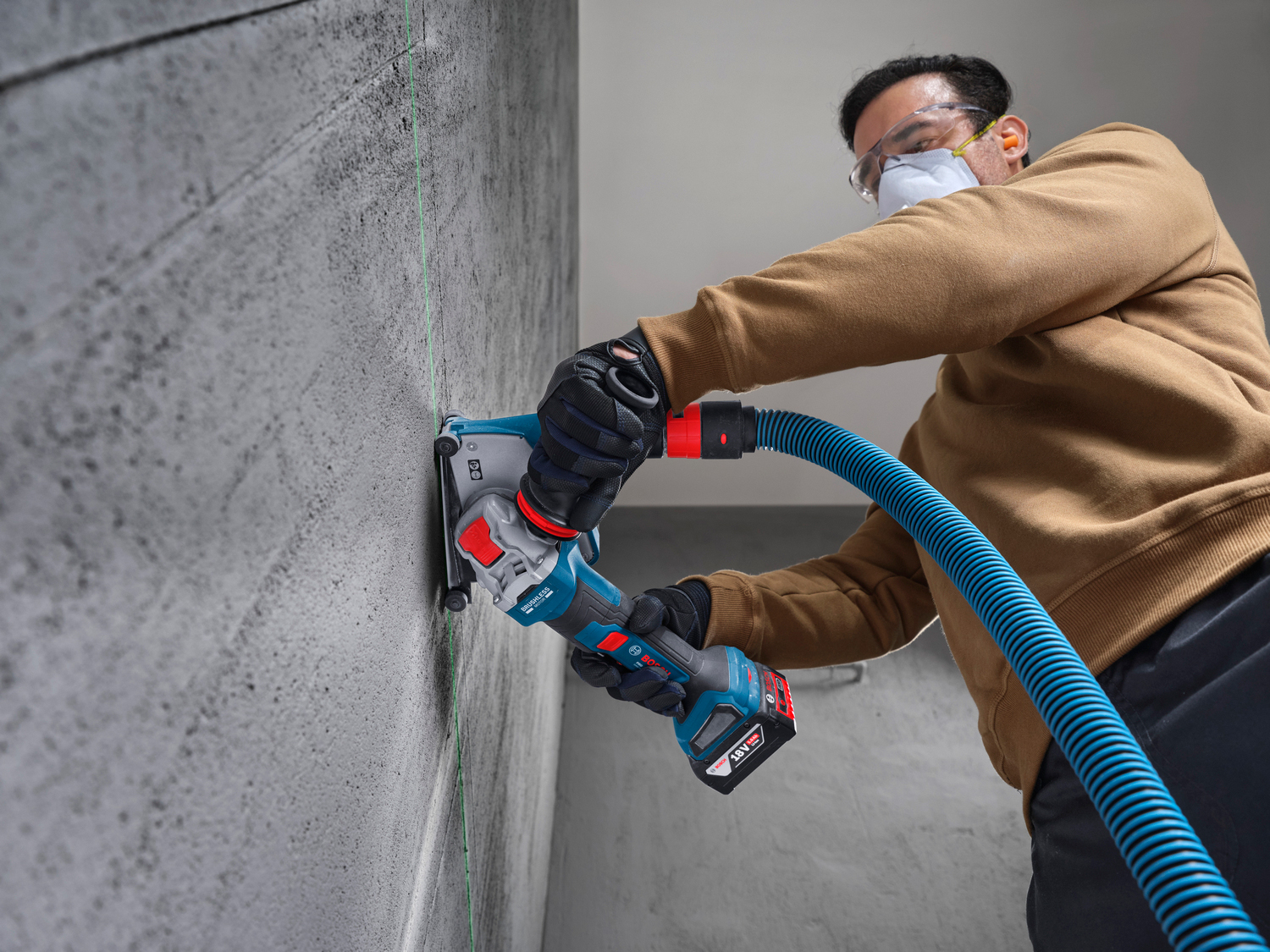 BOSCH aku kutna brusilica GWX 18V-11 PS 18V bez baterije L-Boxx - Slika 4