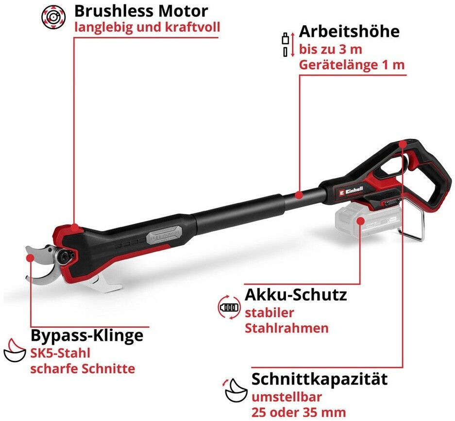 EINHELL PROFESSIONAL aku škare za grane GP-LS 18/35 Li BL PXC 18V bez baterije - Slika 4