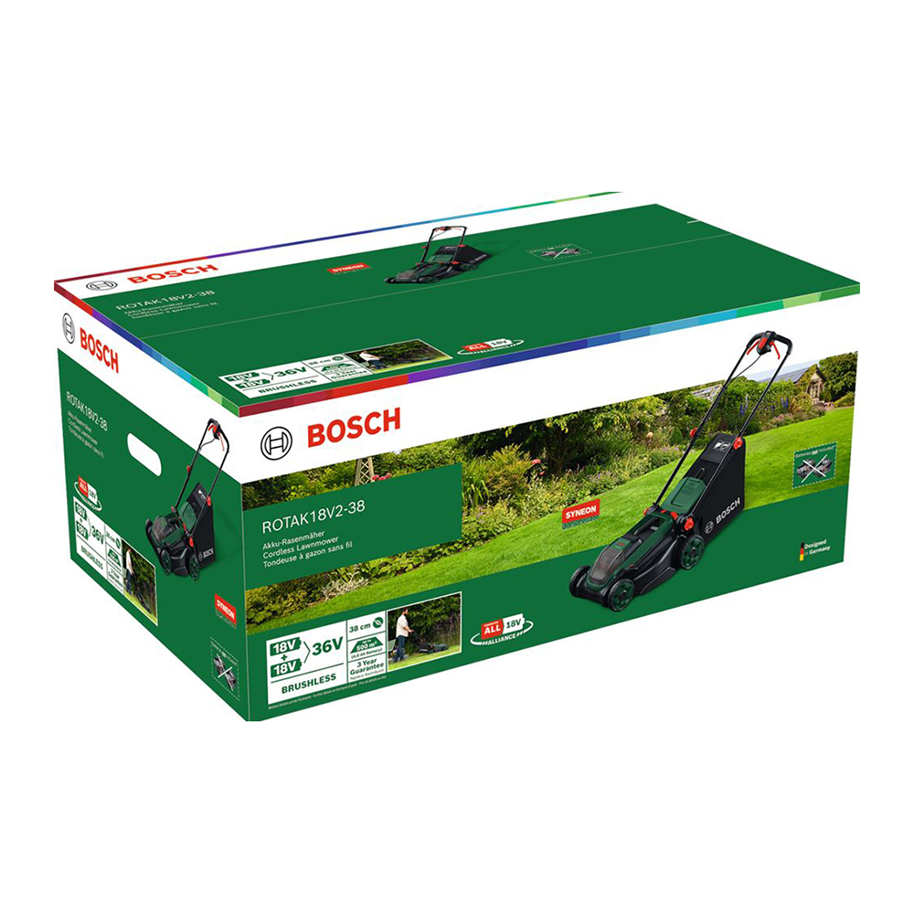 BOSCH aku kosilica za travu Rotak 18V2-38 18V bez baterije - Slika 3