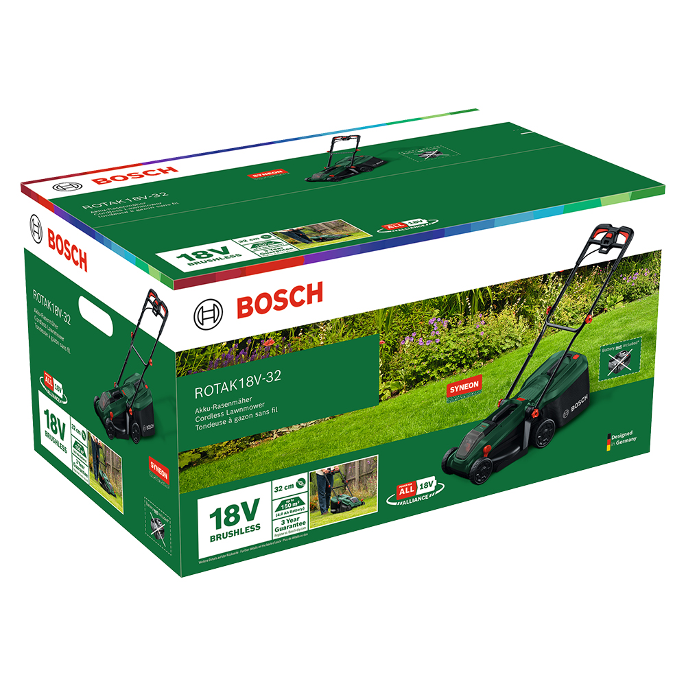 BOSCH aku kosilica za travu Rotak 18V-32 18V bez baterije - Slika 3