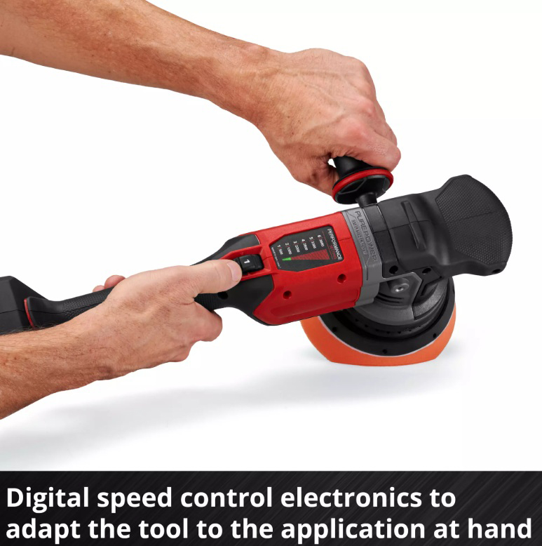 EINHELL PROFESSIONAL aku polirka CP-EP 18/125 Li BL PXC 18V bez baterije - Slika 2