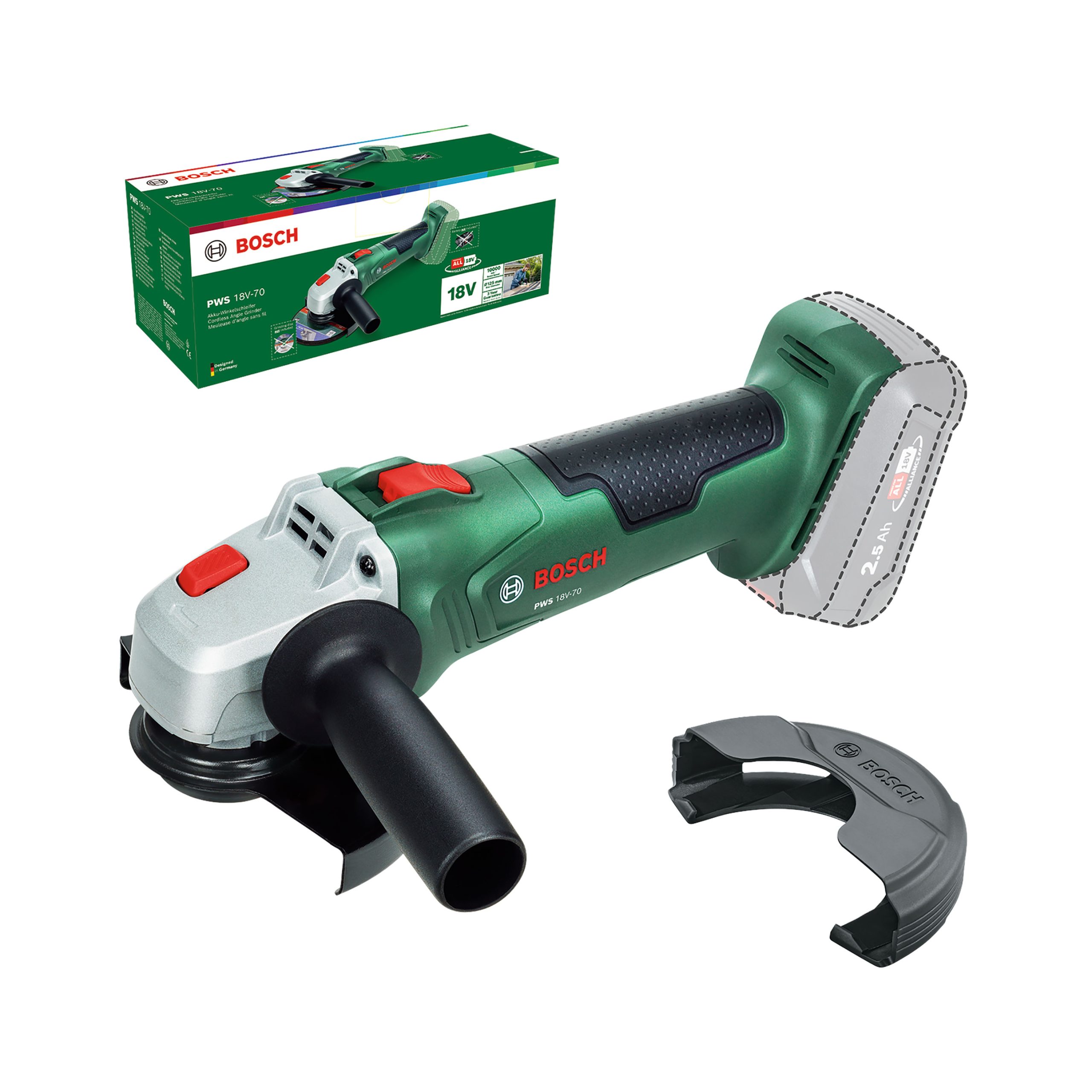 BOSCH aku kutna brusilica PWS 18V- 70 18V bez baterije