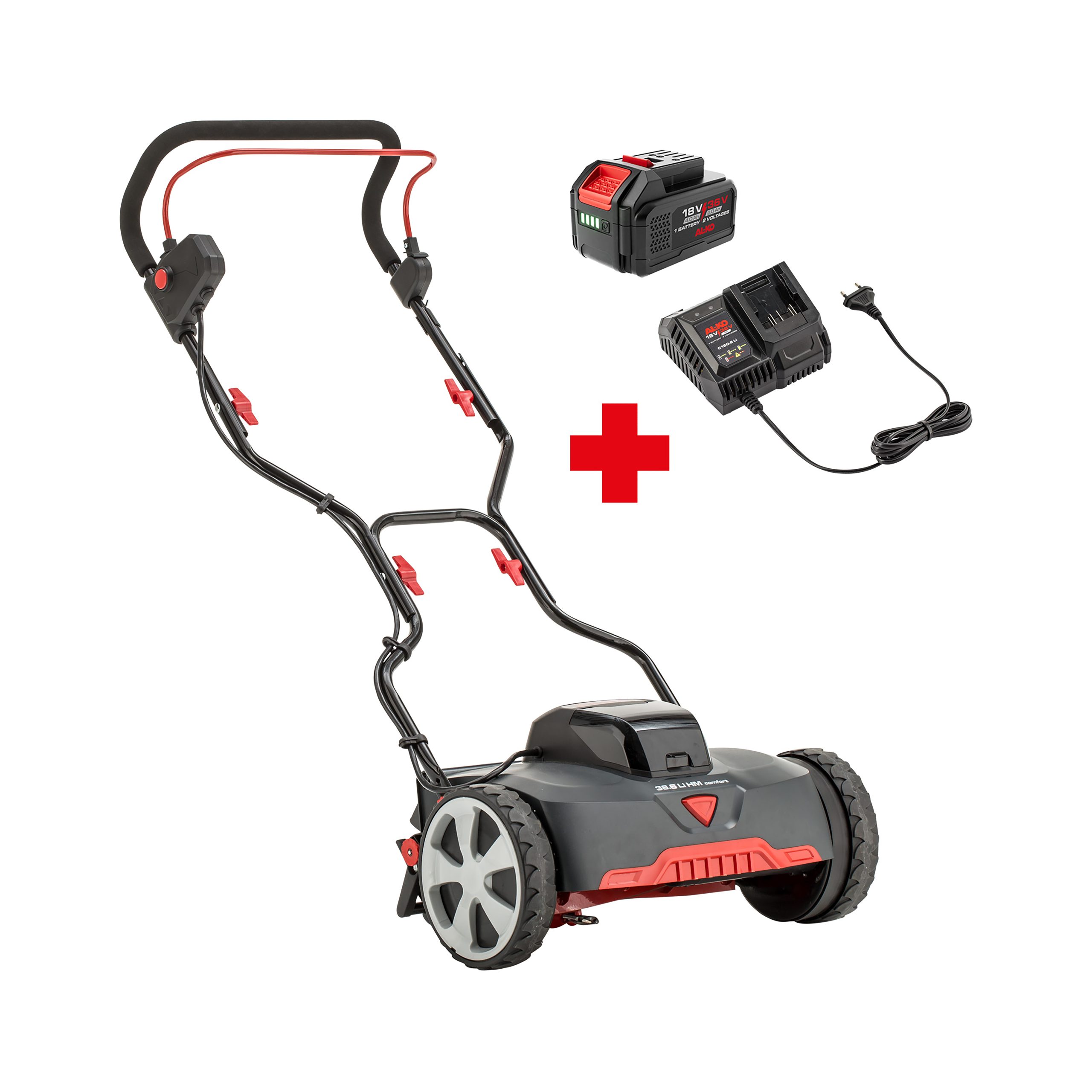 AL-KO aku ručna kosilica 38.6 Li HM Comfort 18/36V 4,0/2,0Ah