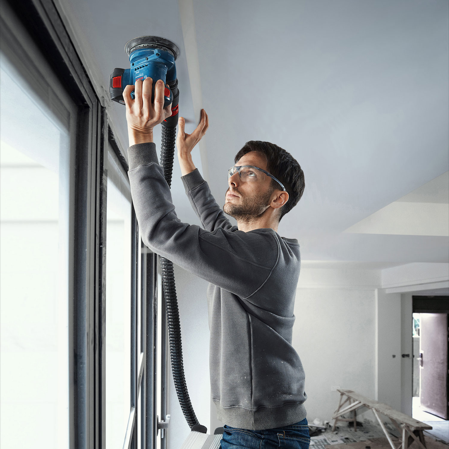 BOSCH aku ekscentarska brusilica GEX 185-LI 18V bez baterije L-Boxx - Slika 4