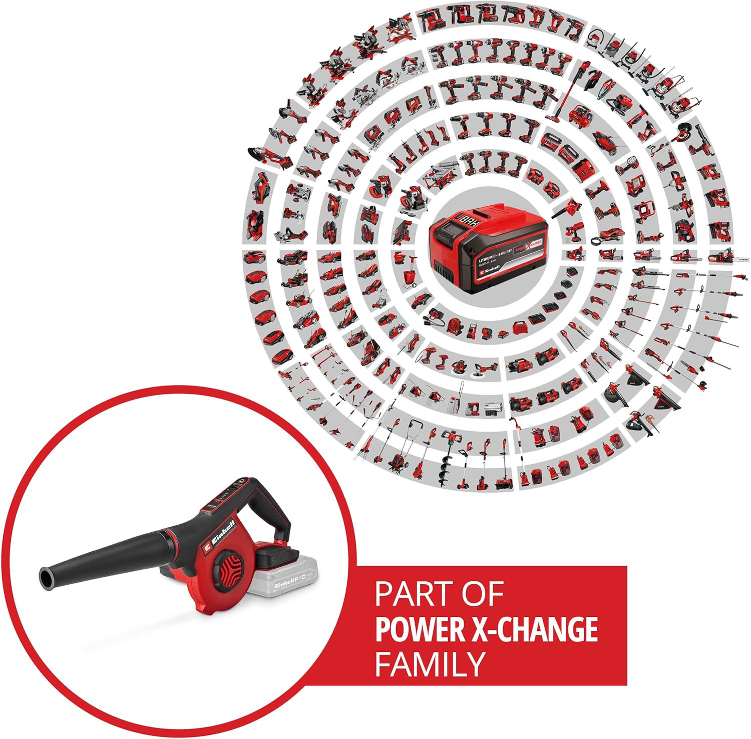 EINHELL aku puhač za lišće TE-CB 18/270 Li PXC 18V bez baterije - Slika 6