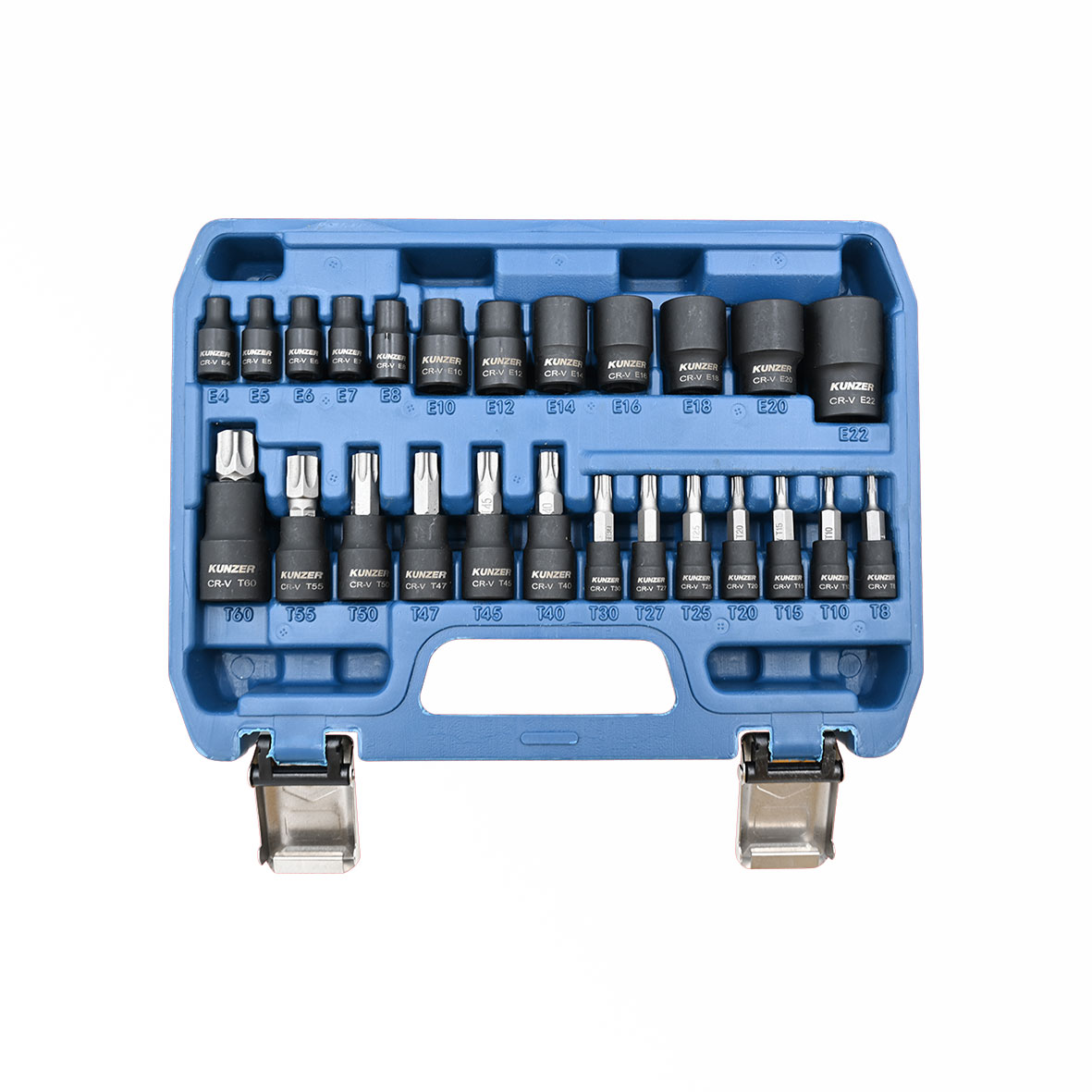 KUNZER set Torx bitova i nasadnih ključeva E4-E22 25-dijelni 7BST25-KUN