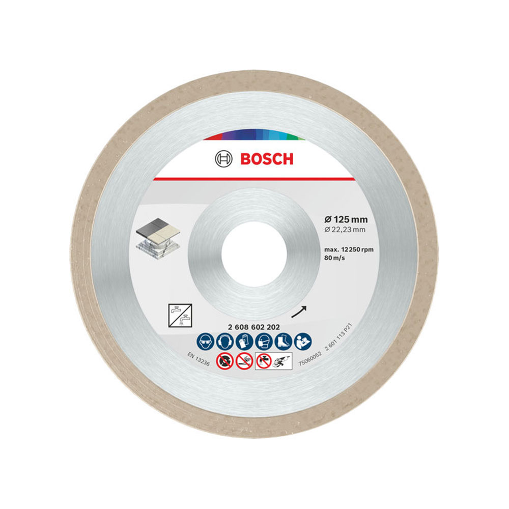 BOSCH dijamantne rezne ploče za keramiku Ceramic 125×22,23 mm, 10 kom