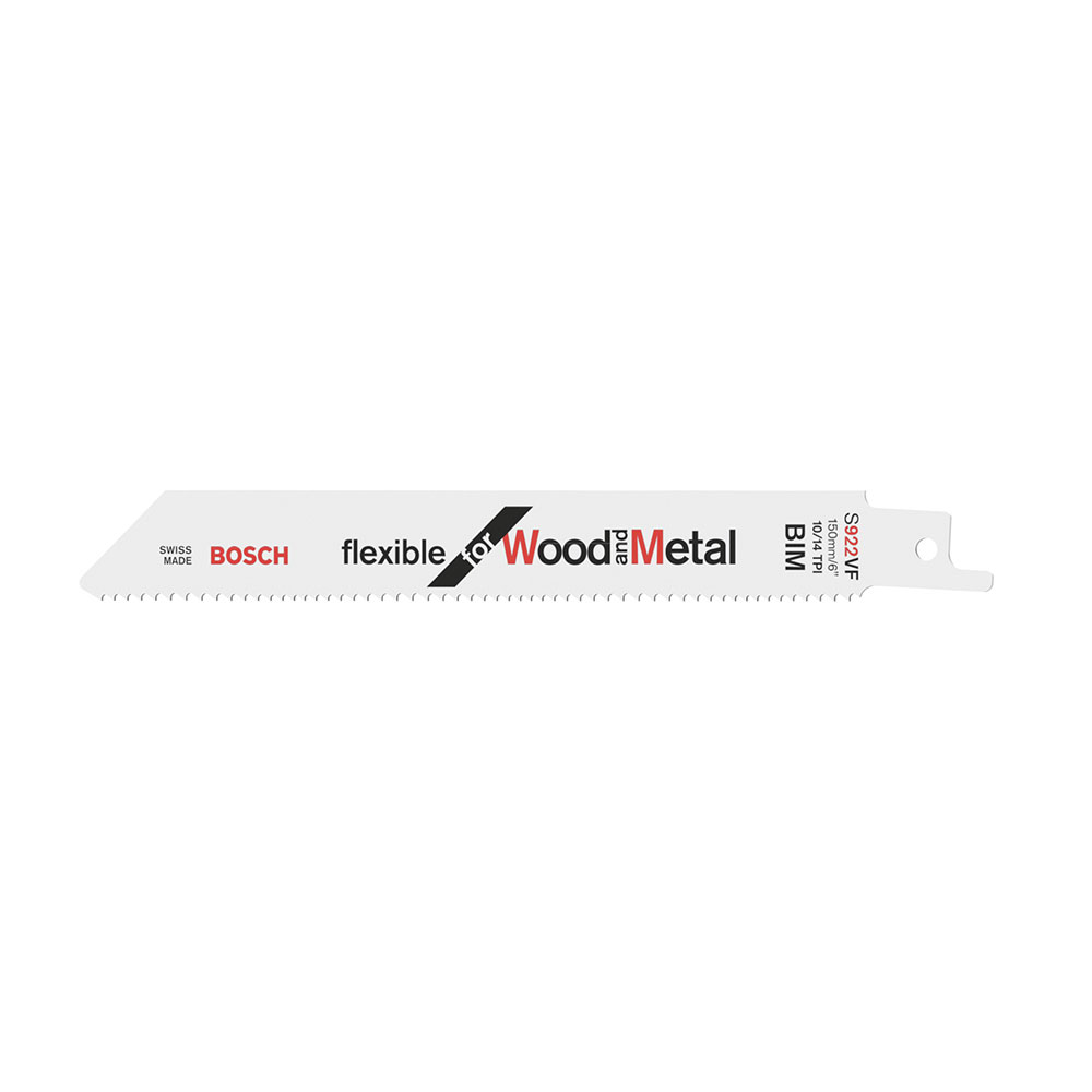 BOSCH list sabljaste pile za drvo/metal S 922 VF 150 mm, 5 kom