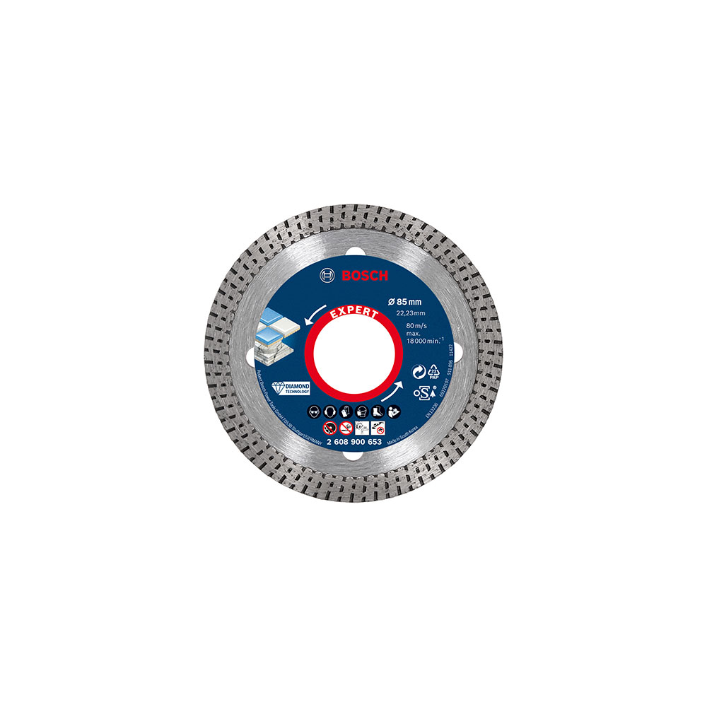 BOSCH dijamantna rezna ploča za kerakiku/kamen EXPERT HardCeramic 85×22,23 mm