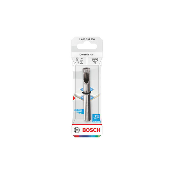 BOSCH dijamantno svrdlo za keramiku za moko bušenje, 10x10x30 mm - Slika 2