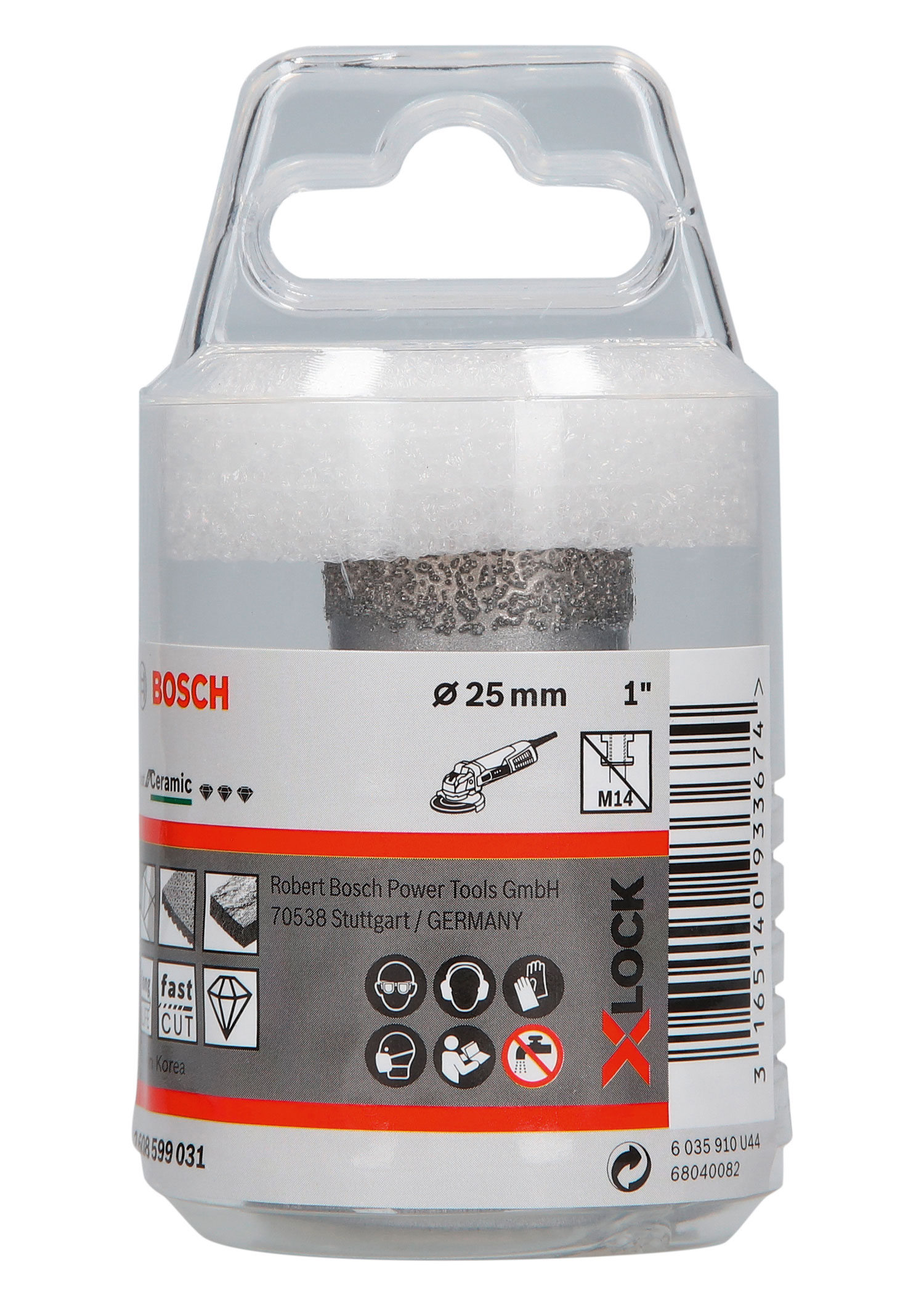 BOSCH dijamantno krunsko svrdlo za keramiku PRO Ceramic dry X-Lock, 25x35 mm - Slika 2