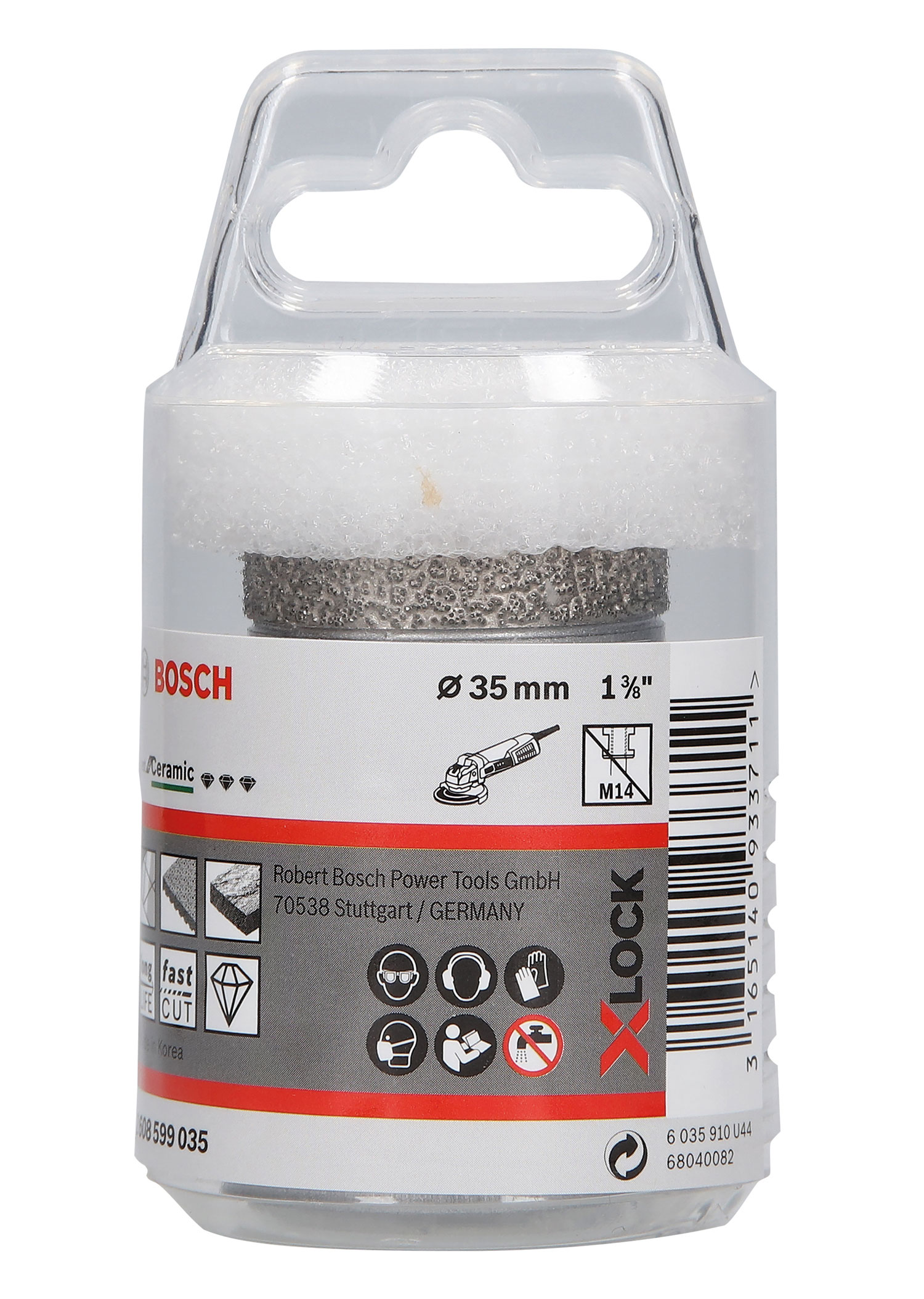 BOSCH dijamantno krunsko svrdlo za keramiku PRO Ceramic dry X-Lock, 35x35 mm - Slika 2