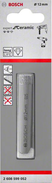 BOSCH dijamantno svrdlo za keramiku PRO Ceramic dry, 12x66 mm - Slika 2