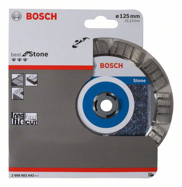 BOSCH dijamantna rezna ploča za kamen PRO Stone 125×22,23 mm - Slika 2