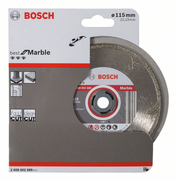 BOSCH dijamantna rezna ploča za mramor PRO Marble 115×22,23 mm - Slika 2