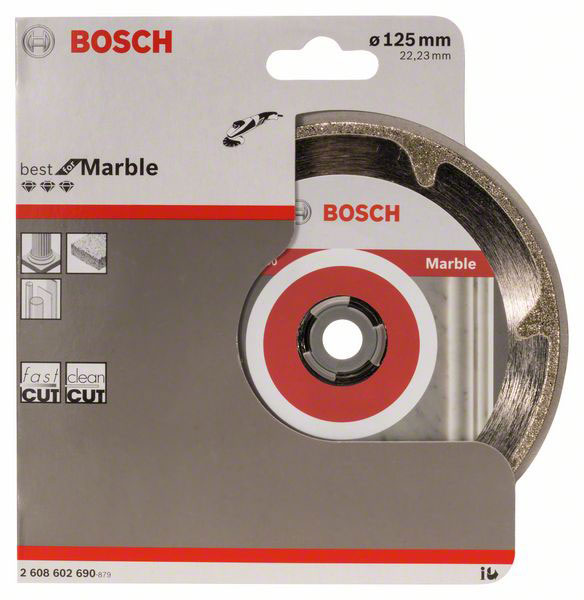 BOSCH dijamantna rezna ploča za mramor PRO Marble 125×22,23 mm - Slika 2