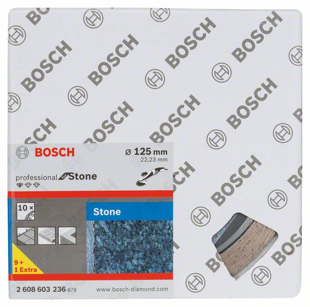 BOSCH dijamantne rezne ploče za kamen Standard for Stone 125×22,23 mm, 10 kom - Slika 2