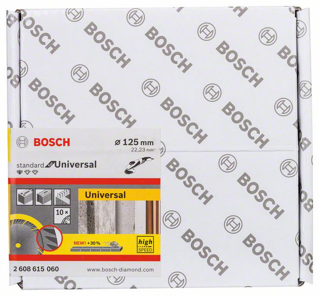 BOSCH dijamantne rezne ploče PRO Multi Material 125×22,23 mm, 10 kom - Slika 2