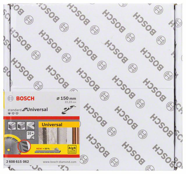 BOSCH dijamantne rezne ploče PRO Multi Material 150×22,23 mm, 10 kom - Slika 2