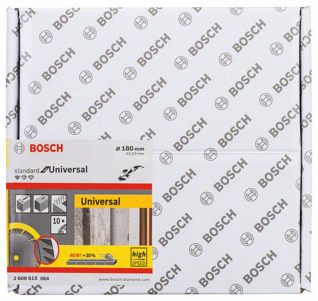 BOSCH dijamantne rezne ploče PRO Multi Material 180×22,23 mm, 10 kom - Slika 2