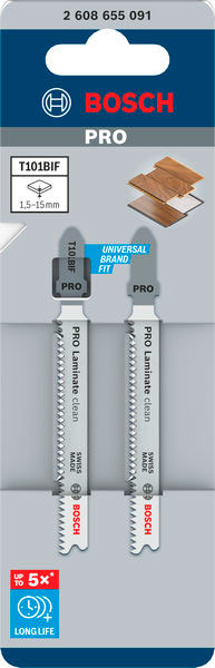 BOSCH list ubodne pile za laminat T101BIF 83 mm, 2 kom - Slika 2