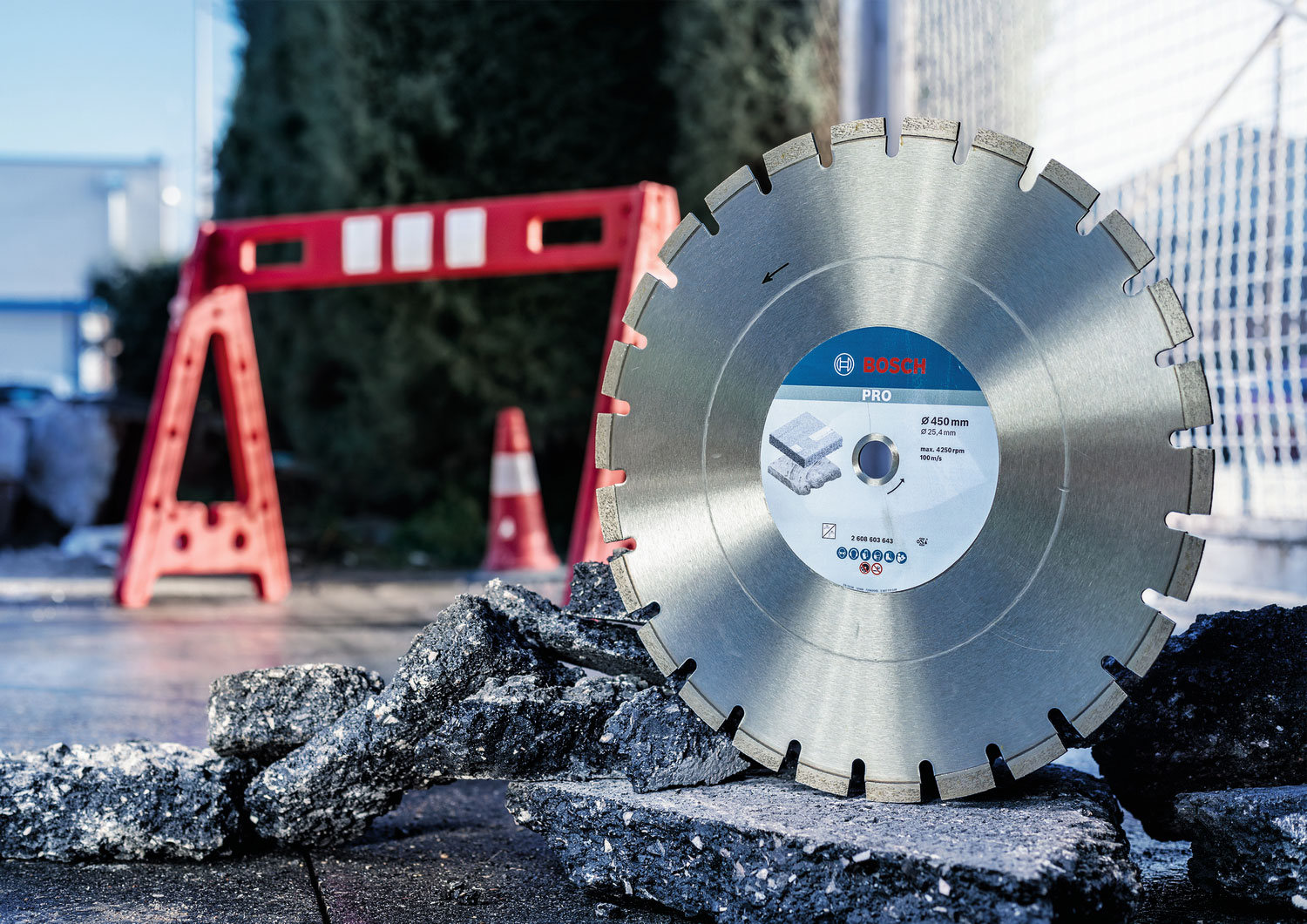 BOSCH dijamantna rezna ploča za asfalt PRO Asphalt 350×20/25,40 mm - Slika 3