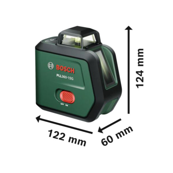BOSCH laserski nivelir PLL360-15G 3,6V 2,0Ah - Slika 4