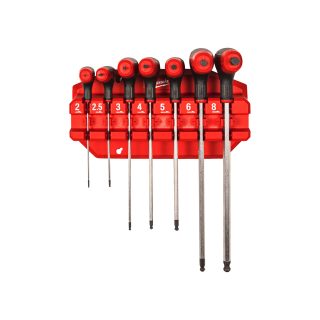 MILWAUKEE set imbus T-ključeva s Comfort Grip ručkom 2-8 mm 7 dj.